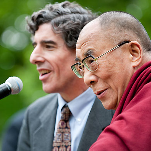 Photo of Richie Davidson next to the Dalai Lama